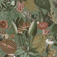 Holden Dcor Wonderland Tropical Wallpaper in Green