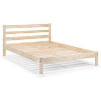 Cheshire Bay Bed - Unfinished Pine - Double (135cm) in Light Brown