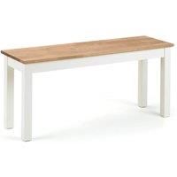 Cheshire Premium Oakridge Bench in Ivory & Oak