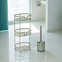 Showerdrape Dante Bathroom Accessory Set Floor Caddy with Toilet Brush & Holder in Green