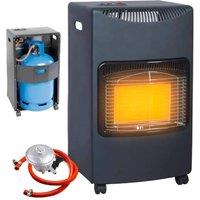 BARGAINS-GALORE Portable Calor Gas Heater 4.2kw Indoor Outdoor Heater 3 Heat Settings in Black