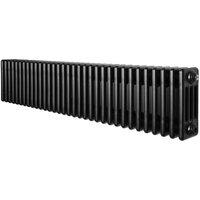 Monstershop Traditional 4 Column Radiator - 300 x 1505mm - Black