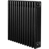 Monstershop Traditional 4 Column Radiator - 600 x 605mm - Black