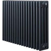 Monstershop Traditional 4 Column Radiator - 600 x 785mm - Anthracite Grey