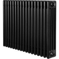 Monstershop Traditional 4 Column Radiator - 600 x 785mm - Black