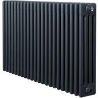Monstershop Traditional 4 Column Radiator - 600 x 1010mm - Anthracite Grey