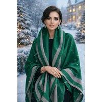 Lemon Daisy Accessories Women's Anaya Winter Scarf Shawl in Green