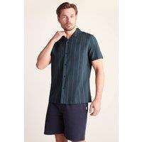 TOG24 Men's 'Boldon' 100% Cotton Supersoft Short Sleeve Shirt in Dark Indigo | Size: 2XL