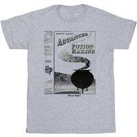 Harry Potter Men's Hufflepuff Quidditch Team Captain T-Shirt in Grey | Size: 2XL