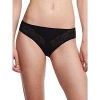 Chantelle Women's Floral Touch Brief in Black | Size: 12