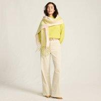 Lands' End Women's Wide Leg Cord Jeans, High Waisted in Cream | Size: 16