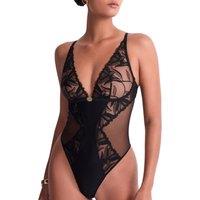 Aubade Women's Sweet Euphoria Bodysuit in Black | Size: 14