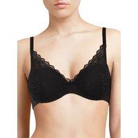 Chantelle Women's Floral Touch Covering Memory Foam Bra in Black | Size: 38DD