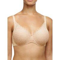 Chantelle Women's Floral Touch Covering Memory Foam Bra in Nude | Size: 34D