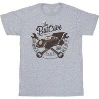 Batman Girl's The Batcave Car T-Shirt in Grey | Size: 9 Years