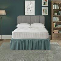 Snug City Base Valance Polycotton Sheet for Divan Beds Easy Care Bed Base Cover in Duck Egg Blue | Size: Super King