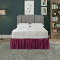 Snug City Base Valance Polycotton Sheet for Divan Beds Easy Care Bed Base Cover in Fuchsia | Size: Single