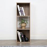 Home Garden Direct Jane - 3x1 Bookcase - Cube storage boxes (Oak) in Light Oak | Size: 1 Pack