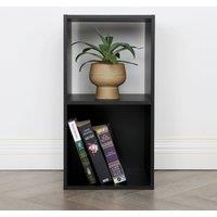 Home Garden Direct Jane - 2x1 Bookcase - Cube storage boxes (Black) in Black | Size: 1 Pack