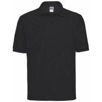 JERZEES Men's Russell Classic Short Sleeve Polycotton Polo Shirt in Black | Size: Medium
