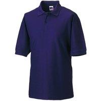 JERZEES Men's Russell Classic Short Sleeve Polycotton Polo Shirt in Purple | Size: 2XL