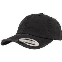 Flexfit by Yupoong Men's Low Profile Destroyed Cap in Black