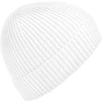Beechfield Men's Engineered Knit Ribbed Beanie One Size in White