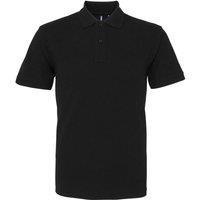Asquith & Fox Men's Classic Fit Polo Shirt in Black | Size: XL