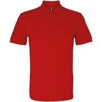 Asquith & Fox Men's Classic Fit Polo Shirt in Red | Size: 2XL