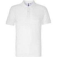 Asquith & Fox Men's Classic Fit Polo Shirt in White | Size: XL
