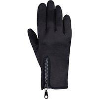 Hy Men's Stalactite Zipped Riding Gloves in Black | Size: Small