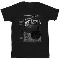 Harry Potter Men's Hufflepuff Quidditch Team Captain Cotton T-Shirt in Black | Size: Large