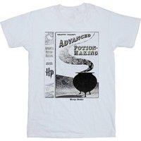 Harry Potter Men's Hufflepuff Quidditch Team Captain Cotton T-Shirt in White | Size: Large