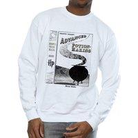 Harry Potter Men's Hufflepuff Quidditch Team Captain Sweatshirt in White | Size: 2XL