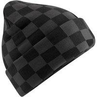 Beechfield Men's Checkerboard Beanie in Black