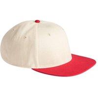 Beechfield Men's Contrast Flat Peak Baseball Cap in Natural