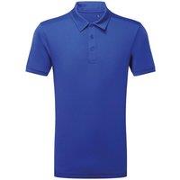 TriDri Men's Tri Dri Panelled Short Sleeve Polo Shirt L in Blue | Size: Large
