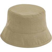 Beechfield Men's Cotton Bucket Hat in Light Brown | Size: Large/XL