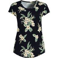 Lands' End Women's Plus Cotton Modal Stretch Jersey T-shirt in Black | Size: 24-26