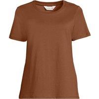 Lands' End Women's Supima Crew Neck T-Shirt in Brown | Size: 16-18