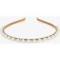 Jon Richard Women's Gold Plated Pearl & Crystal Headband