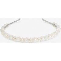 Jon Richard Women's Silver Plated Mixed Pearl Headband