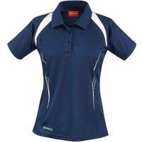 Spiro Women's Team Spirit Polo Shirt in Navy | Size: 16