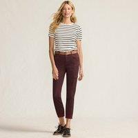 Lands' End Women's 7/8 Slim Leg Cargo Chinos in Plum | Size: 10