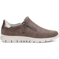 Hotter Women's Wide Fit 'Skyla' Trainers in Taupe | Size: 7.5