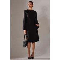 Jolie Moi Women's Midi A Line Dress in Black | Size: 8
