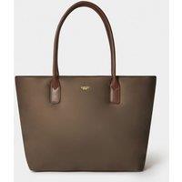 OSPREY LONDON Women's The Voyage Nylon Tote Bag in Chocolate