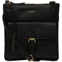 Pure Luxuries London Women's 'Lucienne' Leather Cross Body Bag in Black