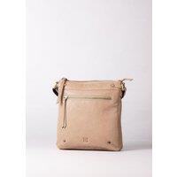 Lakeland Leather Women's 'Harstone' Large Leather Cross Body Bag in Taupe