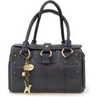 Catwalk Collection Handbags Women's Claudia Top Handle Handbag in Black | Size: Medium